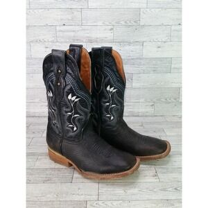 Vintage Women's Las Trankas Leather Cowboy Boots Mex 22.5 US 5.5 Western Boot